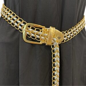 Y2K Chain Link Belt | Gold + Silver | Adjustable Statement Accessory ✨